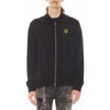 Cult Of Individuality Fallen Angel Cotton Graphic Zip-up Hoodie In Vintage Black