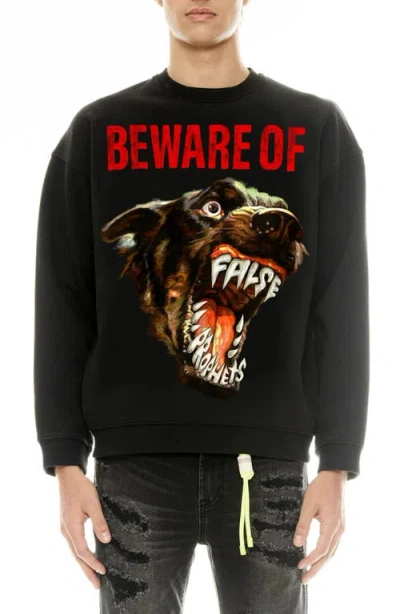 Cult Of Individuality False Prophets Graphic Sweatshirt In Pirate Black