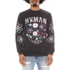 Cult Of Individuality Floral Long Sleeve Graphic T-shirt In Gray