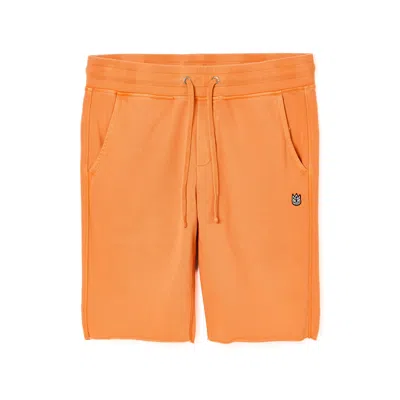 Cult Of Individuality French Terry Sweatshorts In Orange