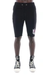 Cult Of Individuality Graphic Cotton Sweat Shorts In Black