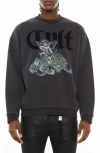 Cult Of Individuality Graphic Crewneck Sweatshirt In Gray
