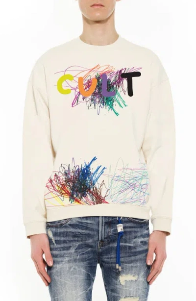 Cult Of Individuality Graphic Sweatshirt In White