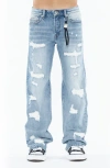 Cult Of Individuality Grunge 607 Baggy Jeans In Back Embroidery