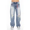 Cult Of Individuality Grunge Baggy 607 Jeans In Blue