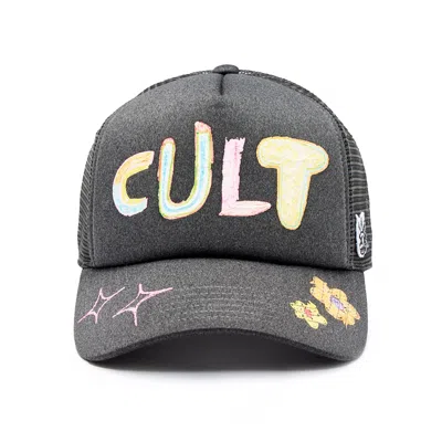 Cult Of Individuality Hand Drawn Hat In Gray