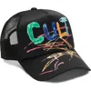 Cult Of Individuality Hand Drawn Shimuchan Logo Foam Trucker Hat In Black