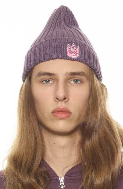 Cult Of Individuality Knit Hat In Grape Compote