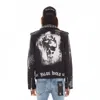 Cult Of Individuality Leather Moto Jacket In Black In Black
