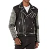 Cult Of Individuality Leather Studded Jacket In Black In Black