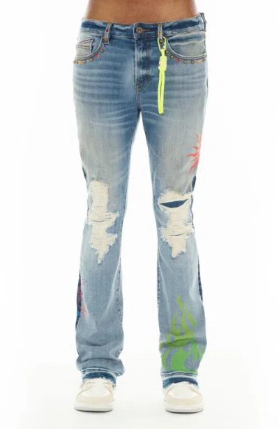 Cult Of Individuality Lenny 603 Bootcut Jeans In Blue