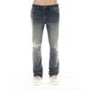 Cult Of Individuality Lenny Ripped Bootcut Jeans In Black