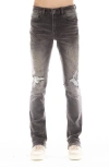 CULT OF INDIVIDUALITY CULT OF INDIVIDUALITY LENNY RIPPED BOOTCUT JEANS