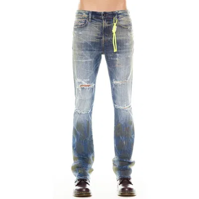 Cult Of Individuality Lenny Ripped Bootcut Jeans In Damian