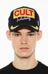 Cult Of Individuality Logo Mesh Back Trucker Hat In Black