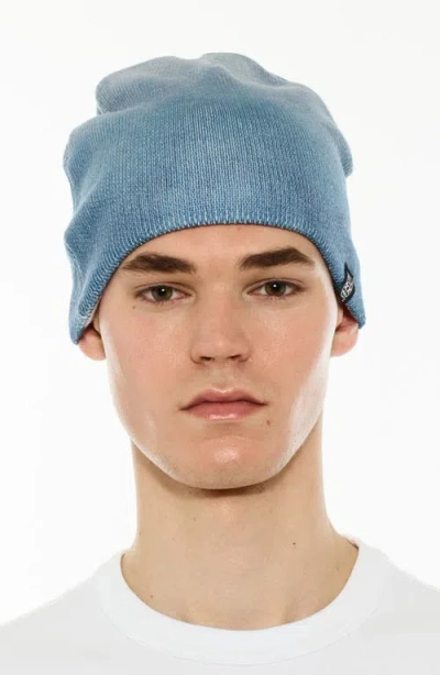 Cult Of Individuality Logo Patch Beanie In Blue