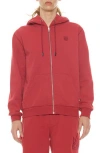Cult Of Individuality Logo Zip-up Hoodie In Garnet