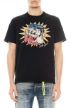 Cult Of Individuality Lucky Bastard Cotton Graphic T-shirt In Black