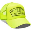 Cult Of Individuality May The Bridges I Burn Light The Way Mesh Back Trucker Hat In Green