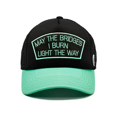 Cult Of Individuality May The Bridges I Burn Mesh Back Trucker Hat In Black