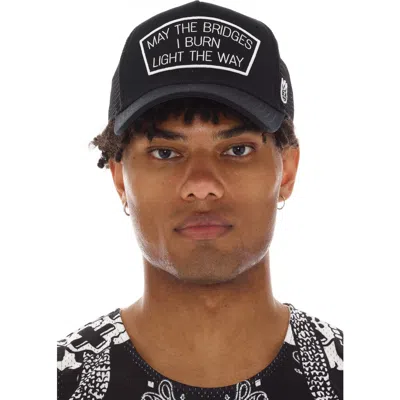Cult Of Individuality May The Bridges Mesh Back Trucker Hat In Black