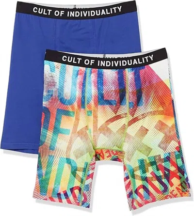 Cult Of Individuality Men's 2 Pack Underwear In Surf Blue In Multi