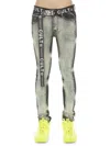CULT OF INDIVIDUALITY MEN'S BELTED SUPER SKINNY JEANS