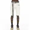 Cult Of Individuality Men's Cargo Ridged Shorts In White In White