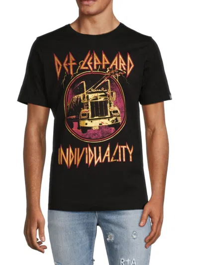 Cult Of Individuality Men's Def Leppard Graphic Tee In Black