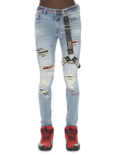Cult Of Individuality Men's Motley 220 Super Skinny Denim In Crue In Blue