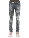 CULT OF INDIVIDUALITY MEN'S DISTRESSED SUPER SKINNY JEANS