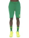 Cult Of Individuality Graphic Cotton Sweat Shorts In Kelly Green