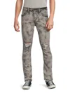 Cult Of Individuality Men's Punk Distressed Super Skinny Jeans In Cinder