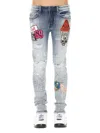 CULT OF INDIVIDUALITY MEN'S PUNK HIGH RISE SUPER SKINNY JEANS