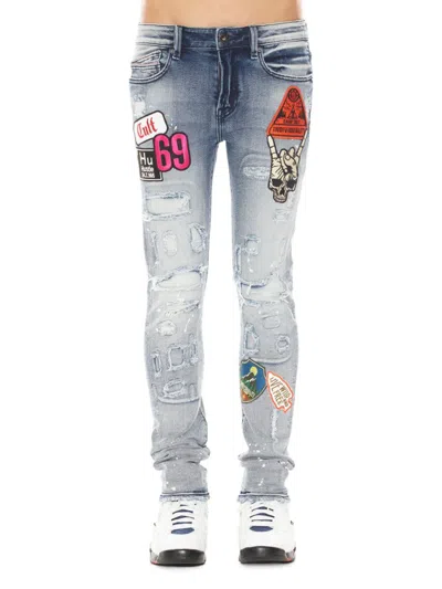 CULT OF INDIVIDUALITY MEN'S PUNK HIGH RISE SUPER SKINNY JEANS