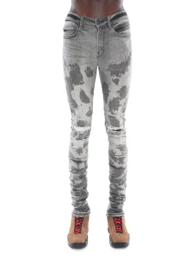 CULT OF INDIVIDUALITY MEN'S PUNK NOMAD HIGH RISE DISTRESSED JEANS