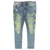 Cult Of Individuality Men's Punk Super Skinny Denim Jeans In Chaos In Multi