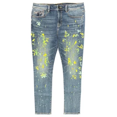 Cult Of Individuality Men's Punk Super Skinny Denim Jeans In Chaos In Multi