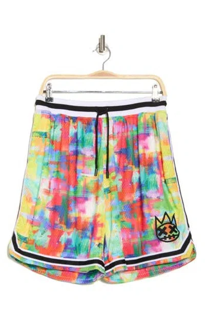 Cult Of Individuality Mesh Drawstring Shorts In Multi