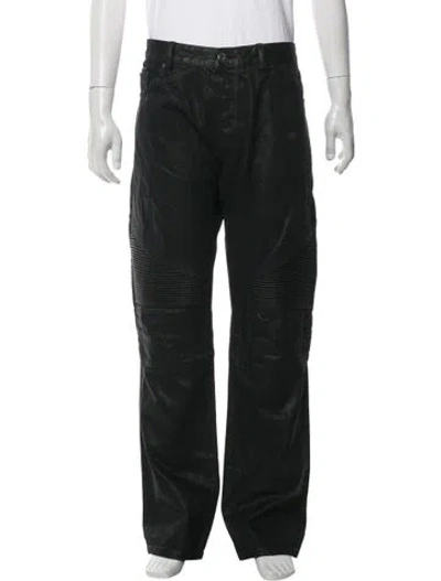Pre-owned Cult Of Individuality Moto Jeans In Black
