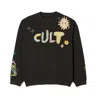 Cult Of Individuality Novelty Fleece Crew Sweatshirt In Gray