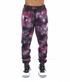 Cult Of Individuality Novelty Sweatpant In Merlot Tie Dye In Multi