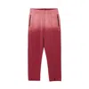 Cult Of Individuality Open Hem Sweatpants In Vintage Merlot