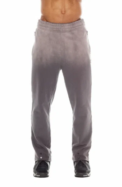 Cult Of Individuality Open Hem Sweatpants In Vintage Charcoal