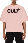 Cult Of Individuality Oversize Cotton Graphic T-shirt In Pink