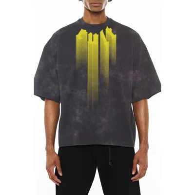 Cult Of Individuality Oversize Graphic T-shirt In Gray