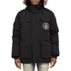 Cult Of Individuality Parka Snorkel Jacket In Black In Black
