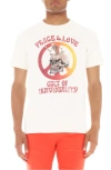 CULT OF INDIVIDUALITY PEACE & LOVE GRAPHIC T-SHIRT