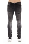 CULT OF INDIVIDUALITY PUNK DISTRESSED SUPER SKINNY JEANS