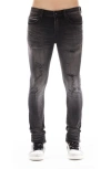 Cult Of Individuality Punk Distressed Super Skinny Jeans In Asher